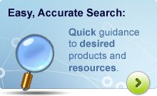Easy, Accurate Search: Quick guidance to desired products and resources.