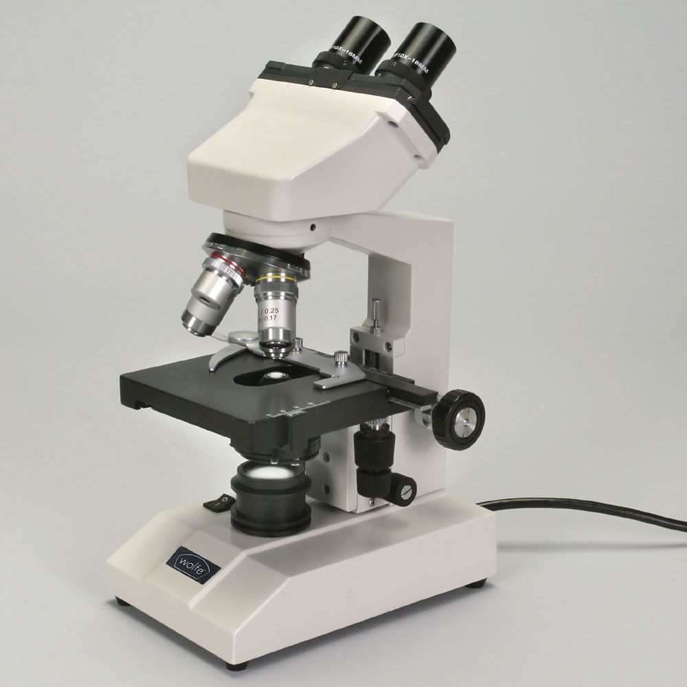 Wolfe® CFL Advanced Educational Microscope with Mechanical Stage and