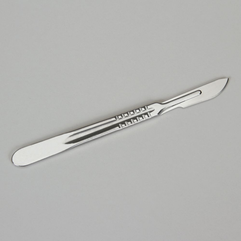 Scalpel Handle, StainlessSteel, No. 4 with No. 22 Blade