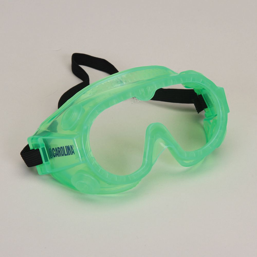 Safety Goggles, Small, Green, Value Pack of 10