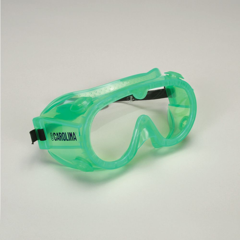 Safety Goggles, Large, Green, Value Pack of 10