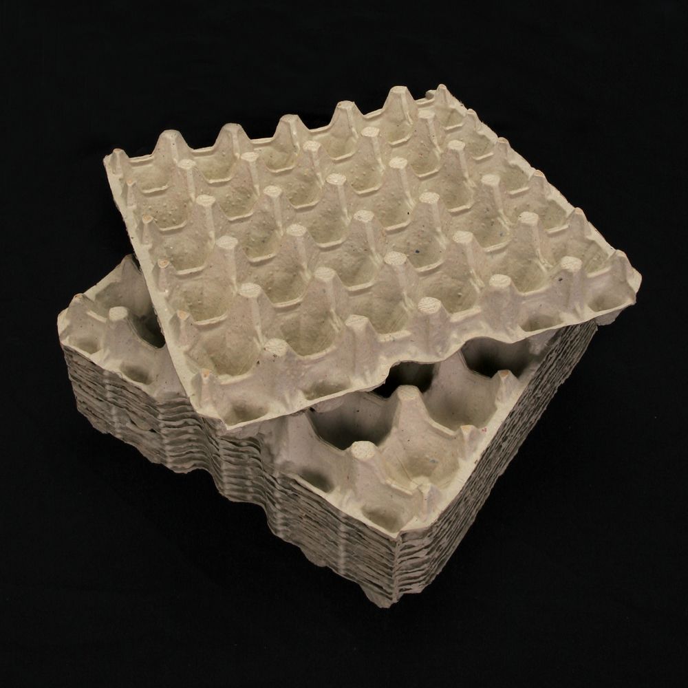 Papier Mache Chicken Egg Tray, Pack of 12