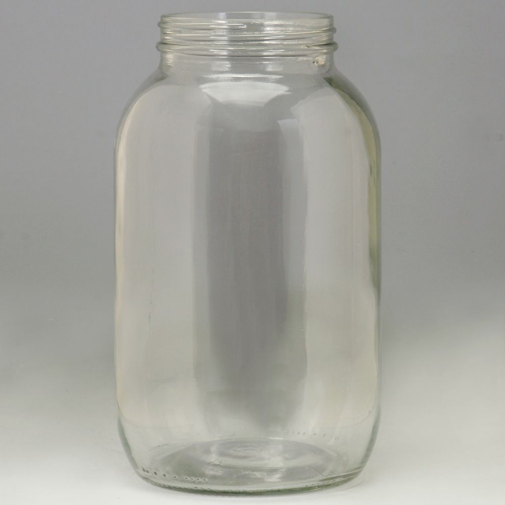 Specimen Jar, Glass, ScrewCap (Not Included), Shoulder Type, 128 oz