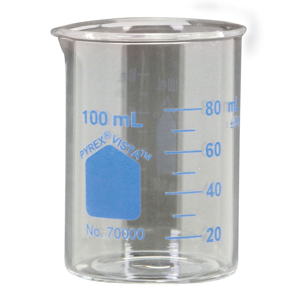 Pyrex® Vista™ Beaker, 100 mL, Pack of 12