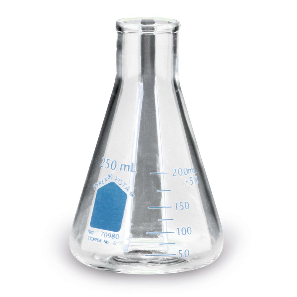 Pyrex® Vista™ Erlenmeyer Flask, 250 mL, Pack of 12