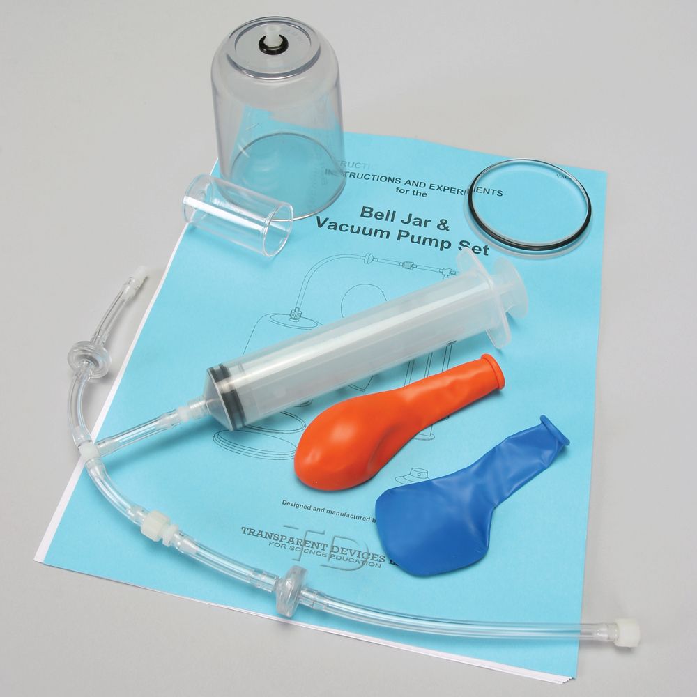 Bell Jar and Vacuum Set