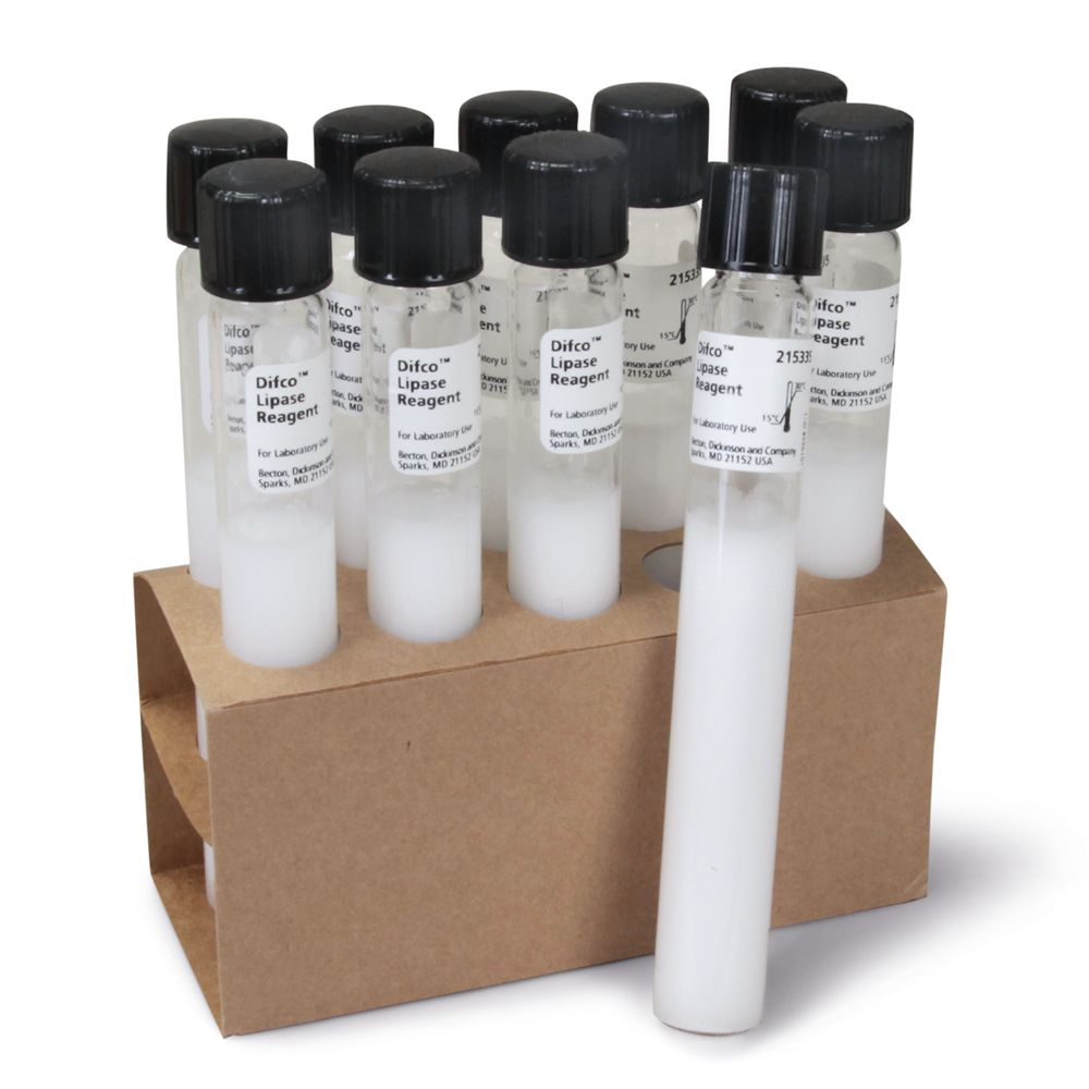 Lipase Reagent Tubes, 10 x 20 mL