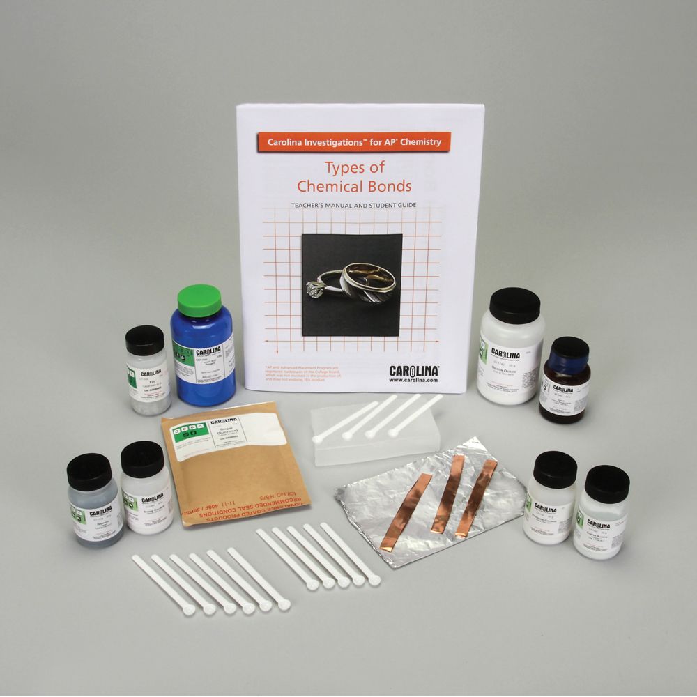 Carolina Investigations® for AP® Chemistry Types of Chemical Bonds Kit
