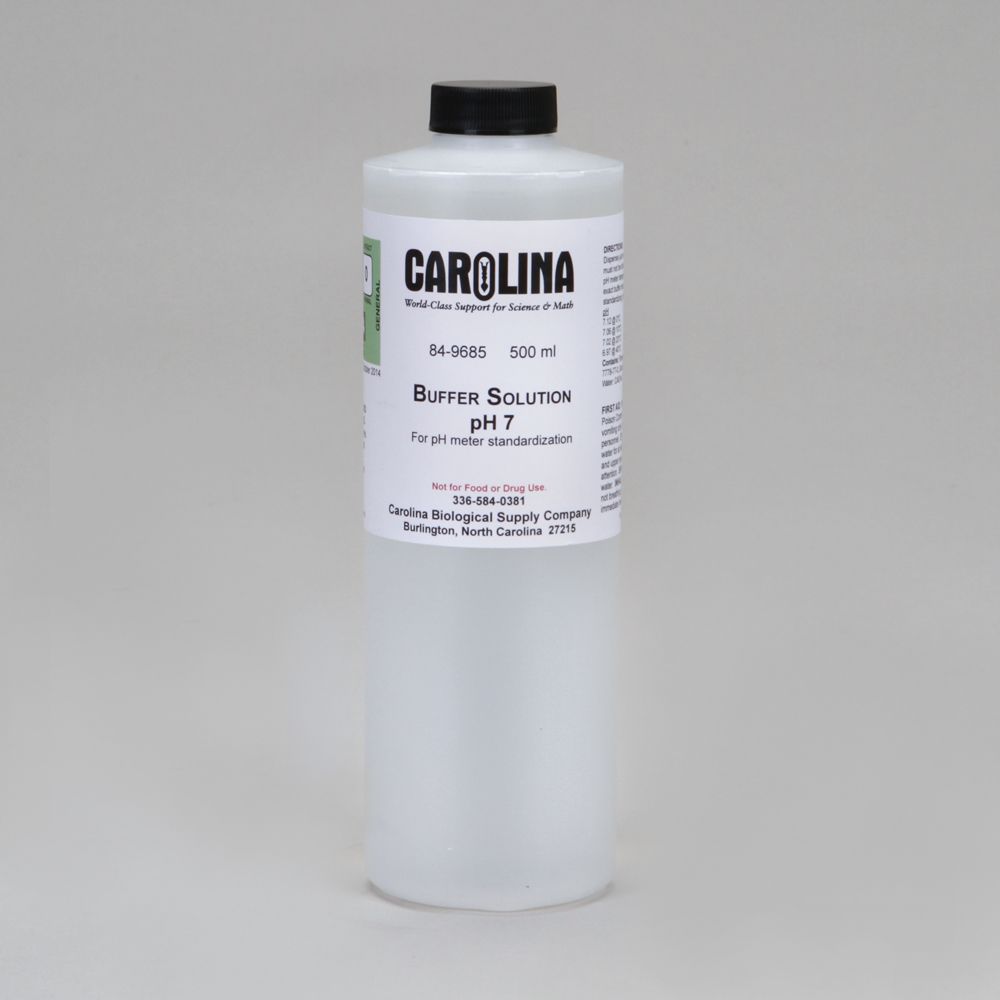 Buffer Solution, pH 7, Colorless, Laboratory Grade, 500 mL