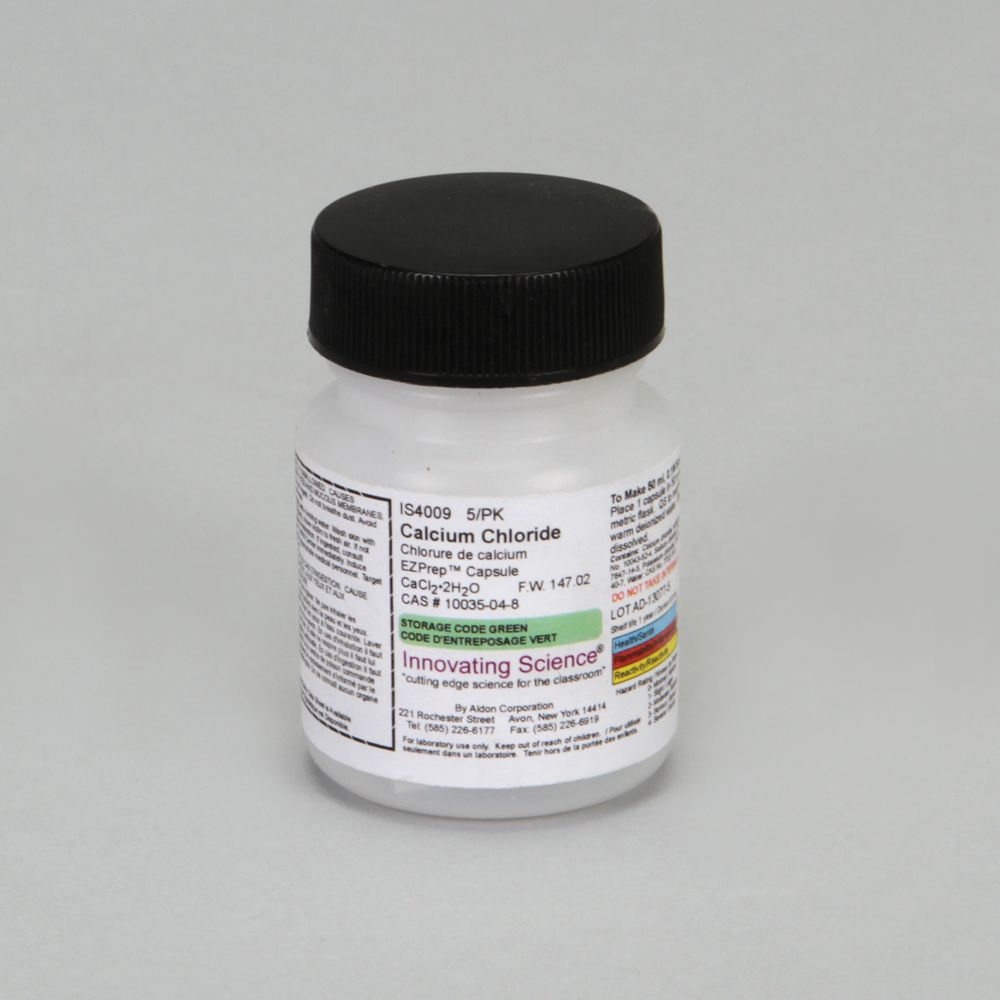 Calcium Chloride ChemCapsule, Small, Laboratory Grade, Pack of 5