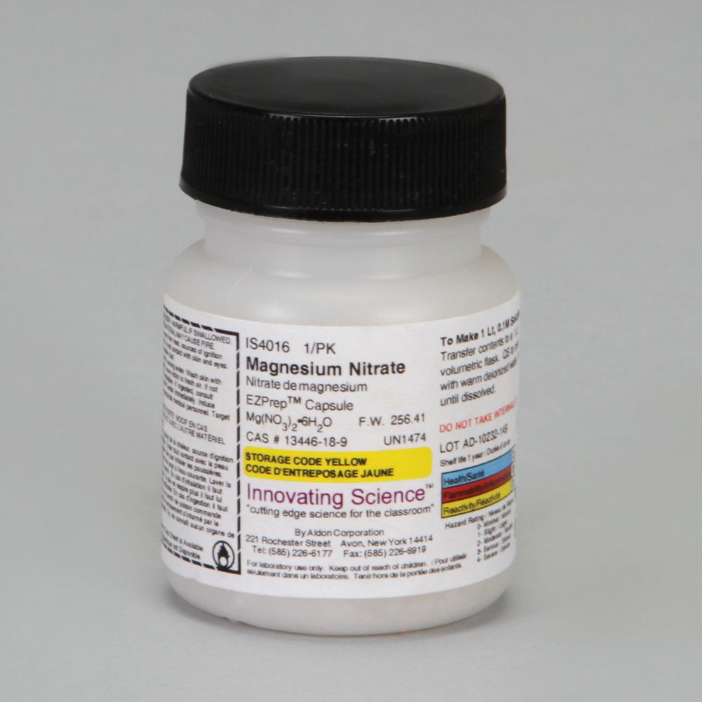 Magnesium Nitrate ChemCapsule, Large, Laboratory Grade, Each