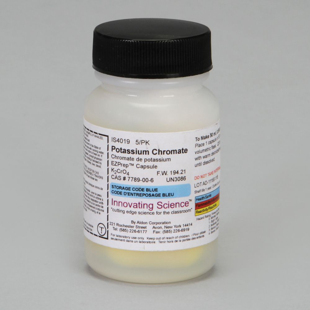 Potassium Chromate ChemCapsule, Laboratory Grade, Pack of 5