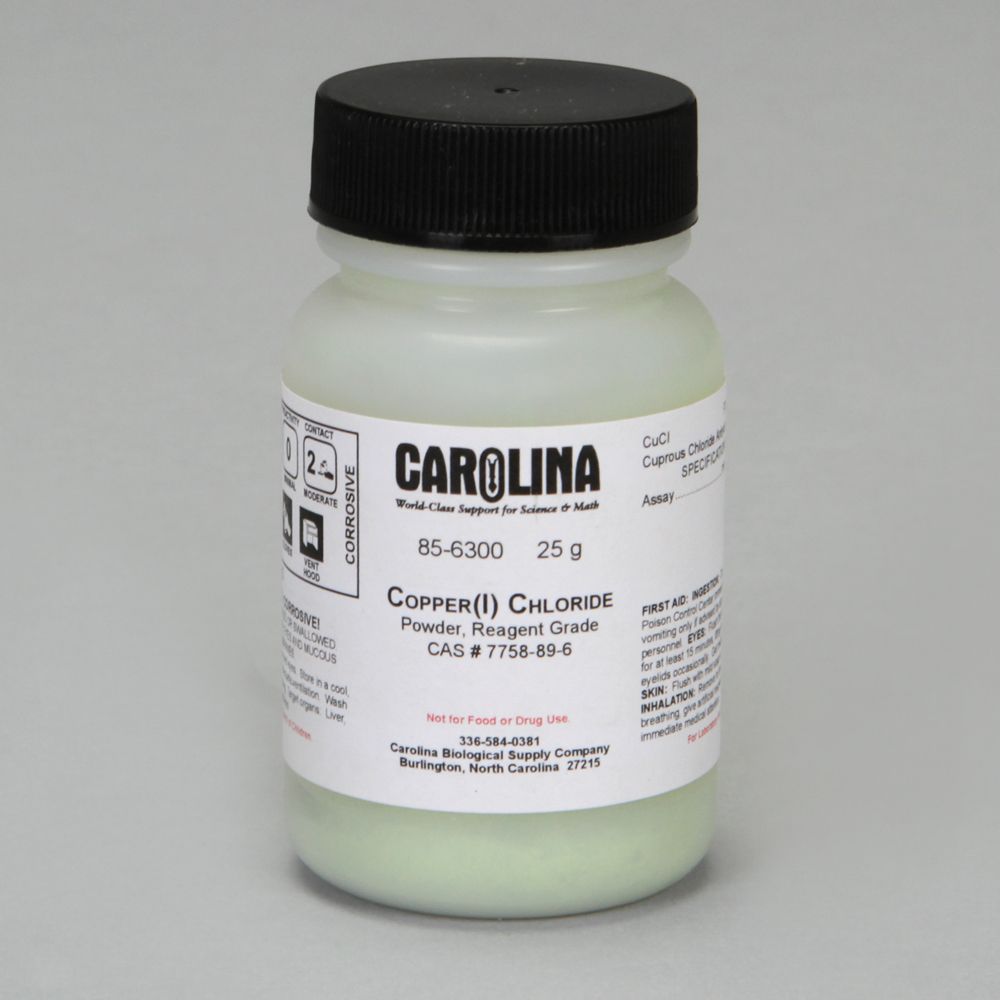 Copper (I) Chloride, Powder, Reagent Grade, 25 g
