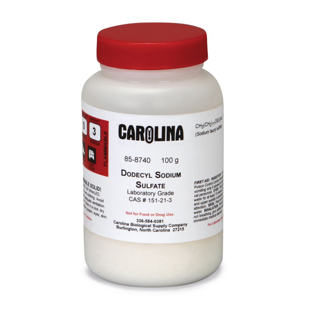 Dodecyl Sodium Sulfate, Laboratory Grade, 100 g