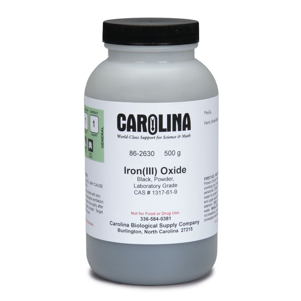Iron (II, III) Oxide, Black, Powder, Laboratory Grade, 500 g