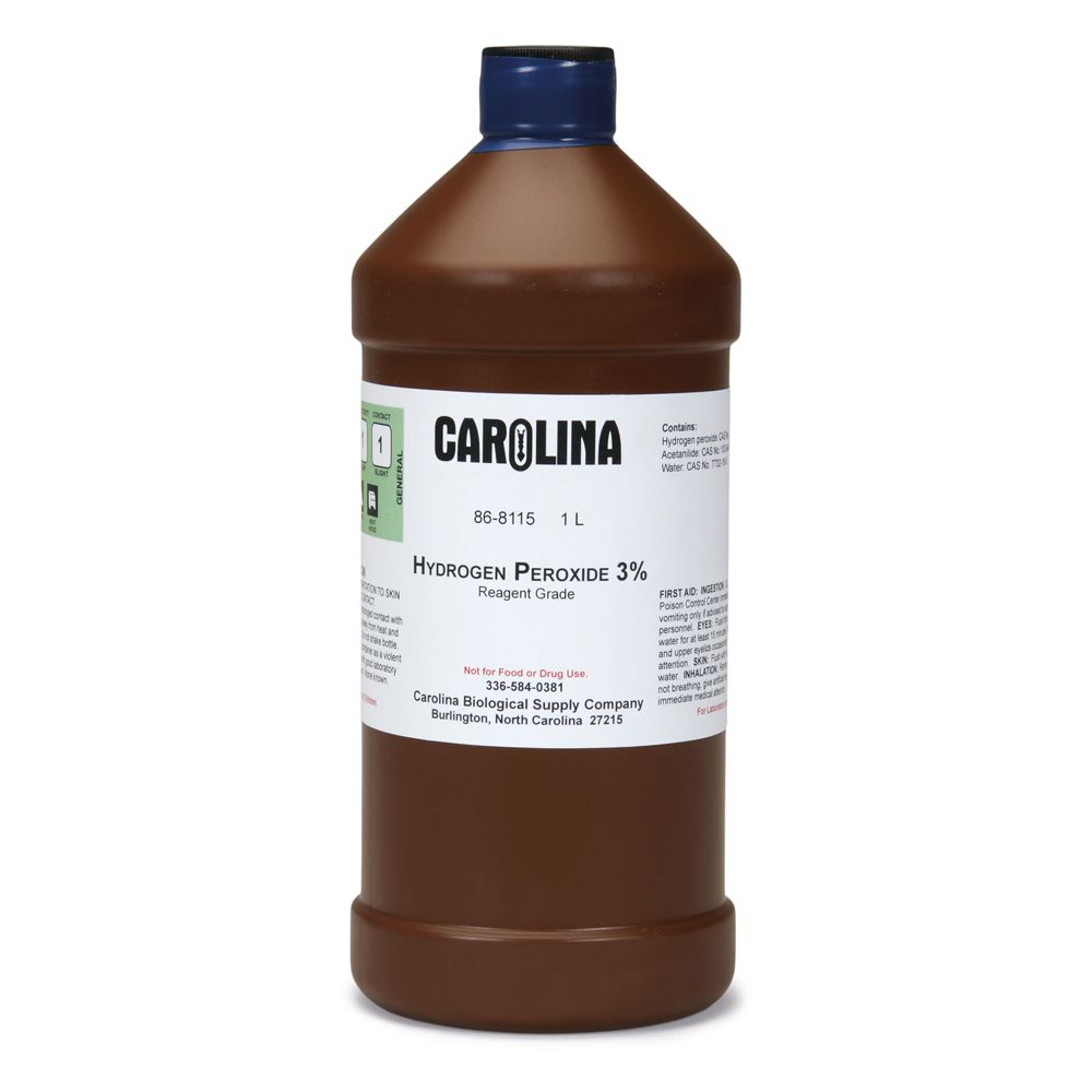 Hydrogen Peroxide, 3, Reagent Grade, 1 L