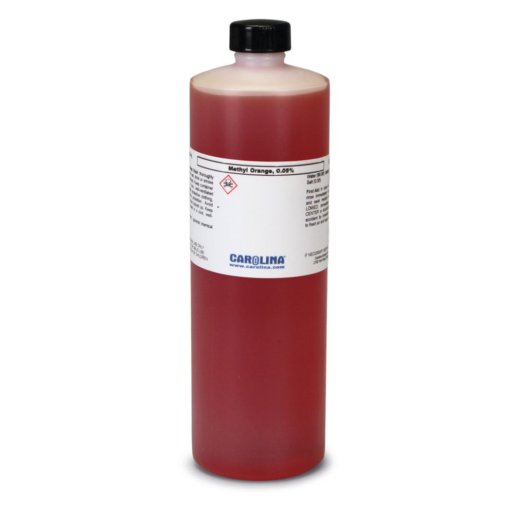 Methyl Orange, Indicator, Sodium Salt, 0.05 Aqueous, Laboratory Grade