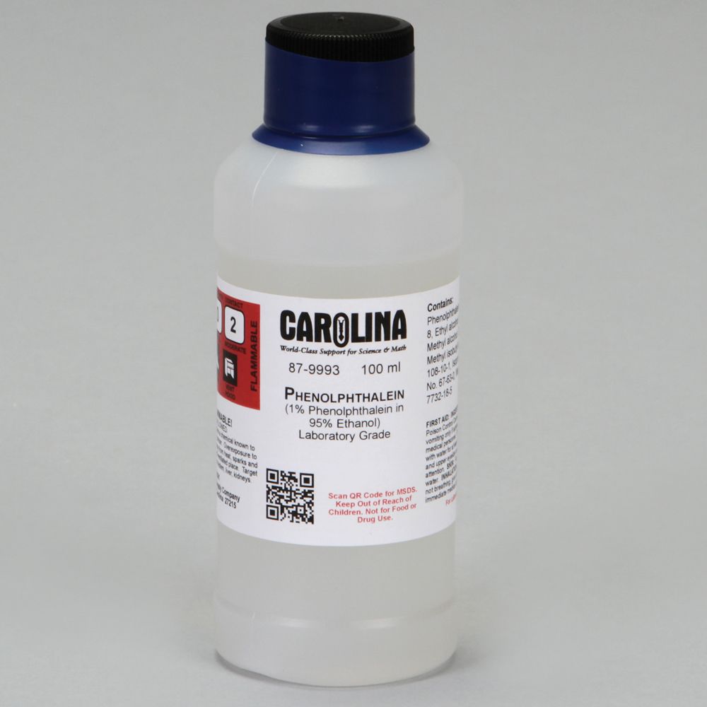 Phenolphthalein, 1 in 95 Alcohol, Laboratory Grade, 100 mL
