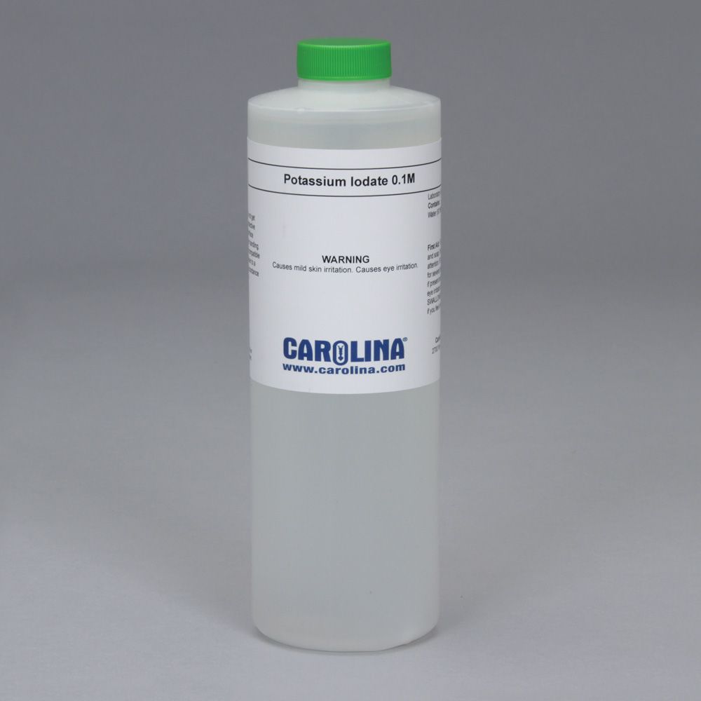 Potassium Iodate Solution, 0.1 M, Laboratory Grade, 500 mL