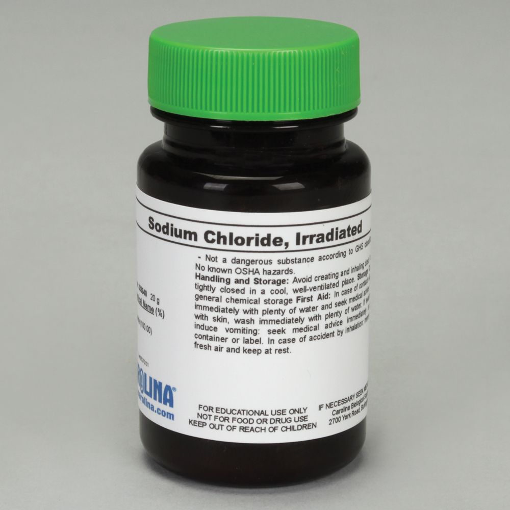 Sodium Chloride, Irradiated, Crystal, Laboratory Grade, 20 g