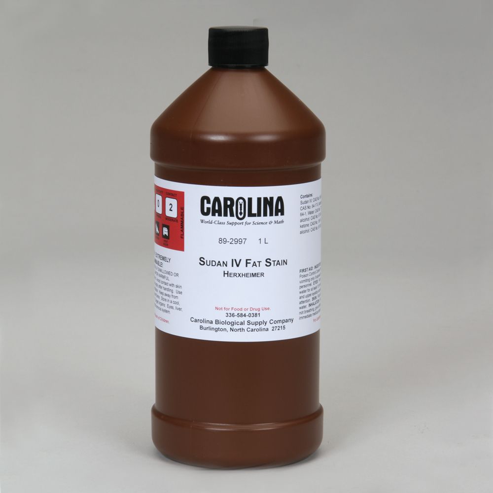 Sudan IV, Fat Stain, Herxheimer, Laboratory Grade, 1 L