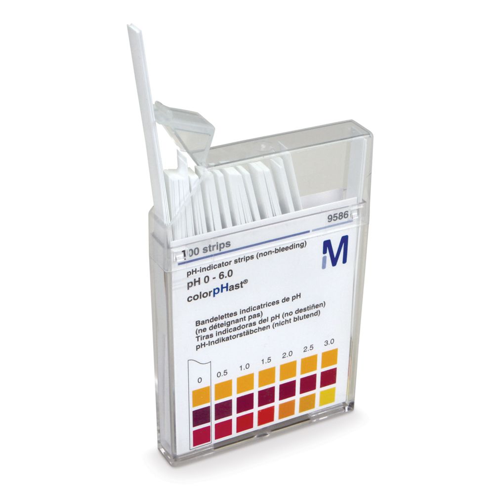 Universal pH Indicator Strips, Range 06, Pack of 100