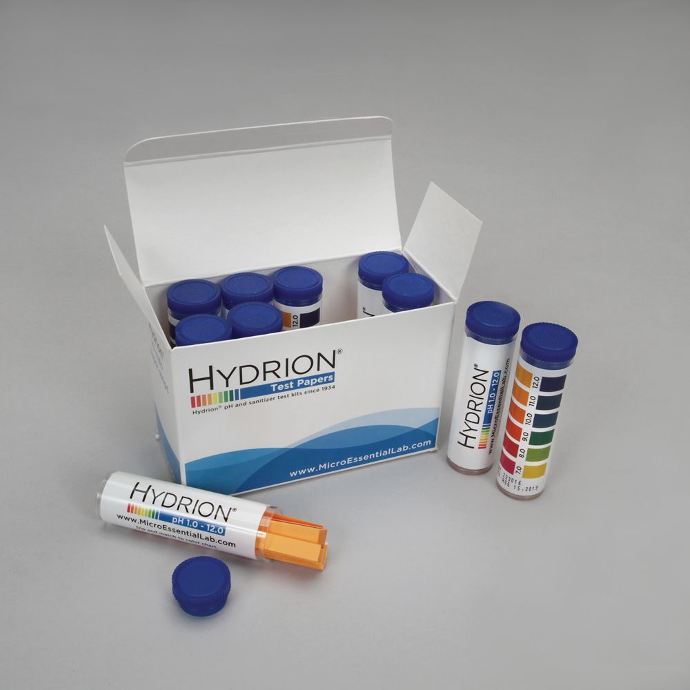 Hydrion Regular pH Strips, Wide Range, pH 112
