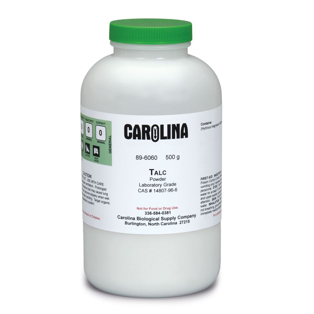 Talc, Powder, Laboratory Grade, 500 g