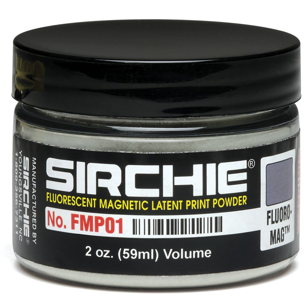 Sirchie® Silver/Gray FLUOROMAG Latent Print Powder