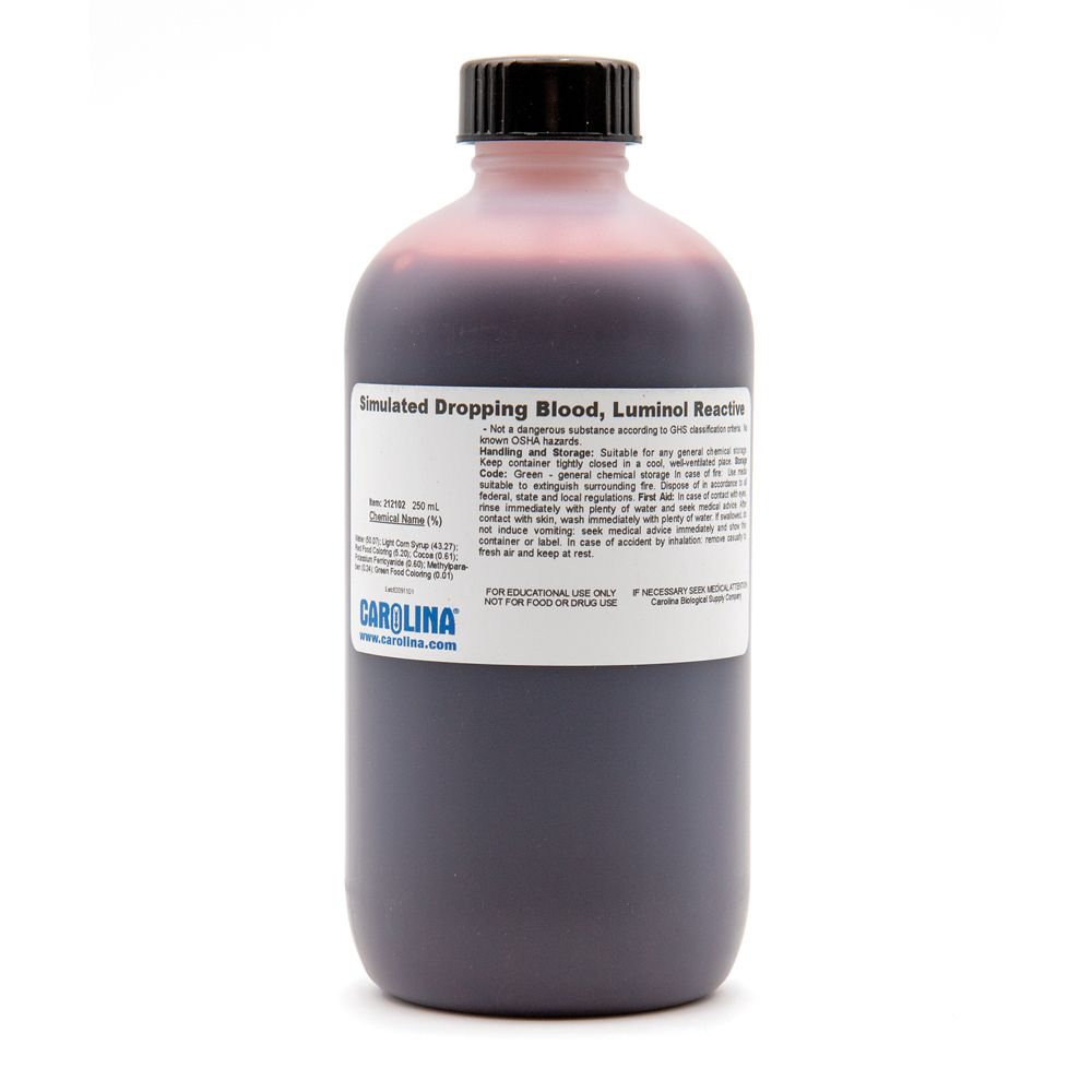 Carolina® Luminol Reactive Forensic Blood, 250 mL Carolina Biological