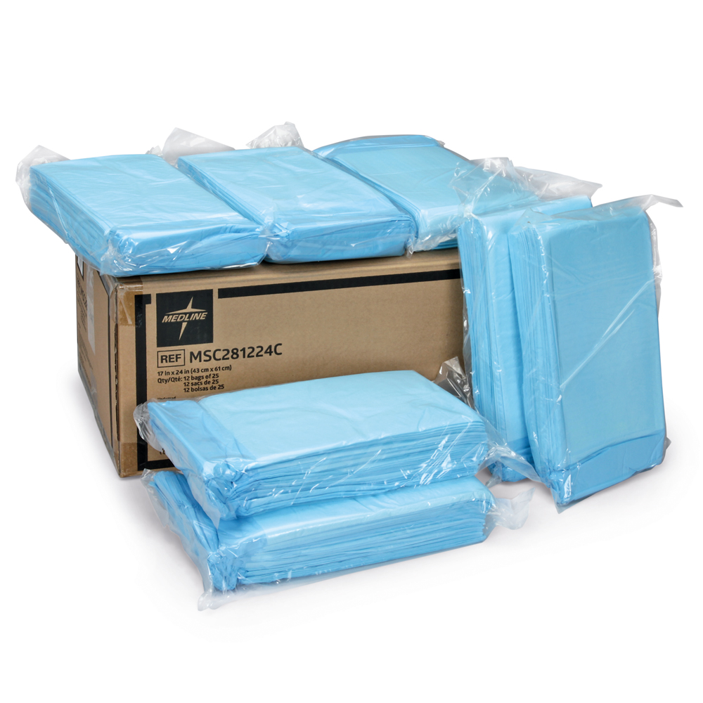 Absorbent Disposable Underpads, Case of 300 Carolina Biological Supply