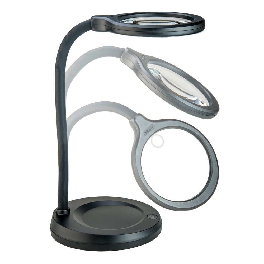 Carson® DeskBrite™ 300 LED Magnifier Desk Lamp Carolina Biological Supply