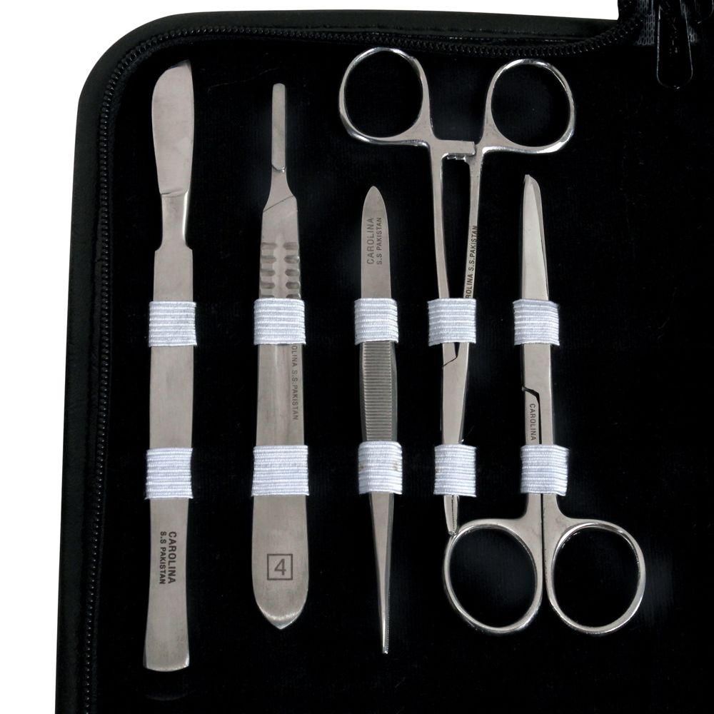 28 Piece Complete Dissection Kit - Anatomy & Biology Lab Set With Leather Case For Students & Professionals