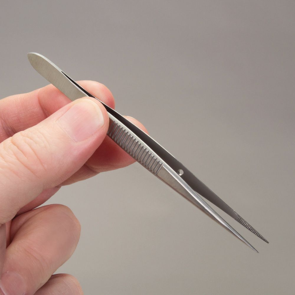 Multi Purpose 2x Stainless Steel Tweezers 12cm For Industrial Work, Gardening Tw