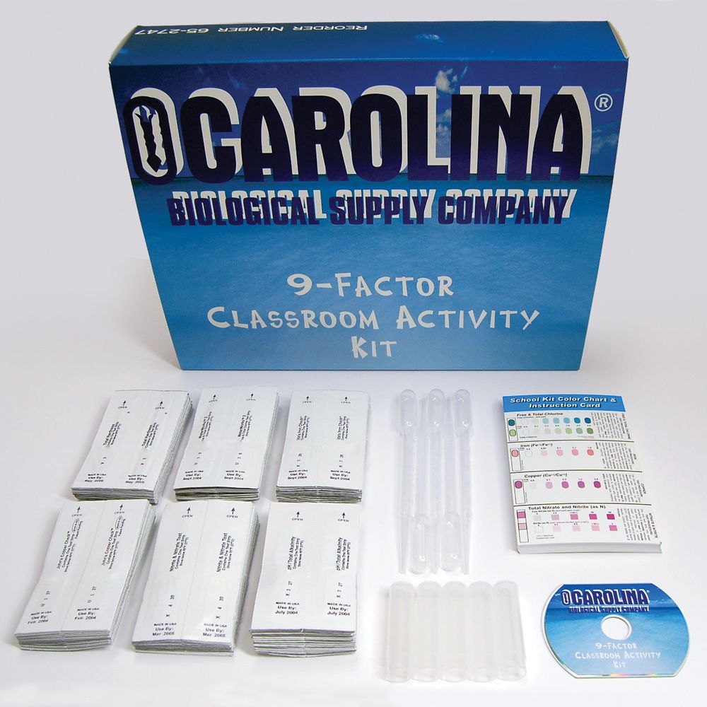 Carolina® 9Factor Classroom Water Quality Test Kit