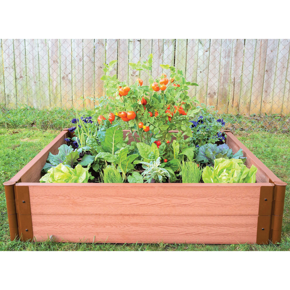 Frame It All Composite Raised Garden Bed, 4 x 4ft Kit Carolina