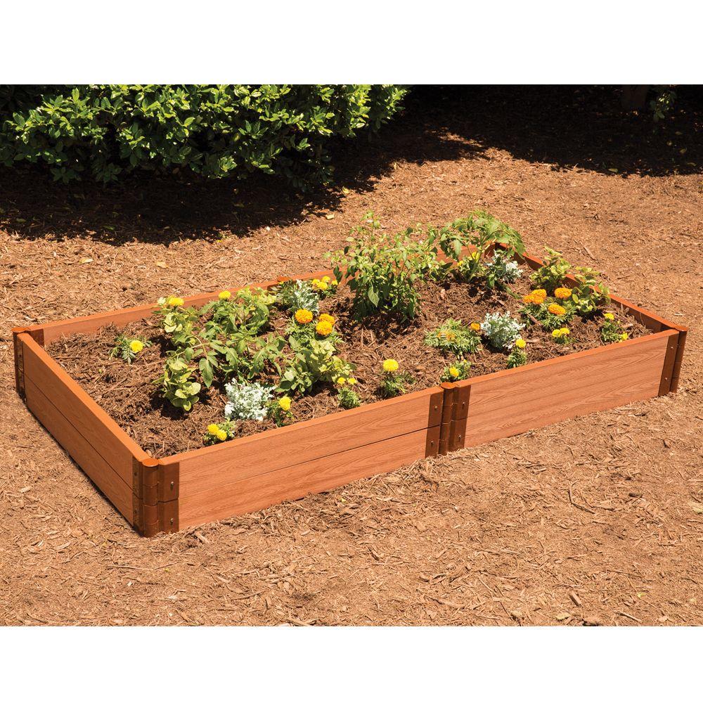Frame It All Composite Raised Garden Bed, 4 x 8ft Kit Carolina