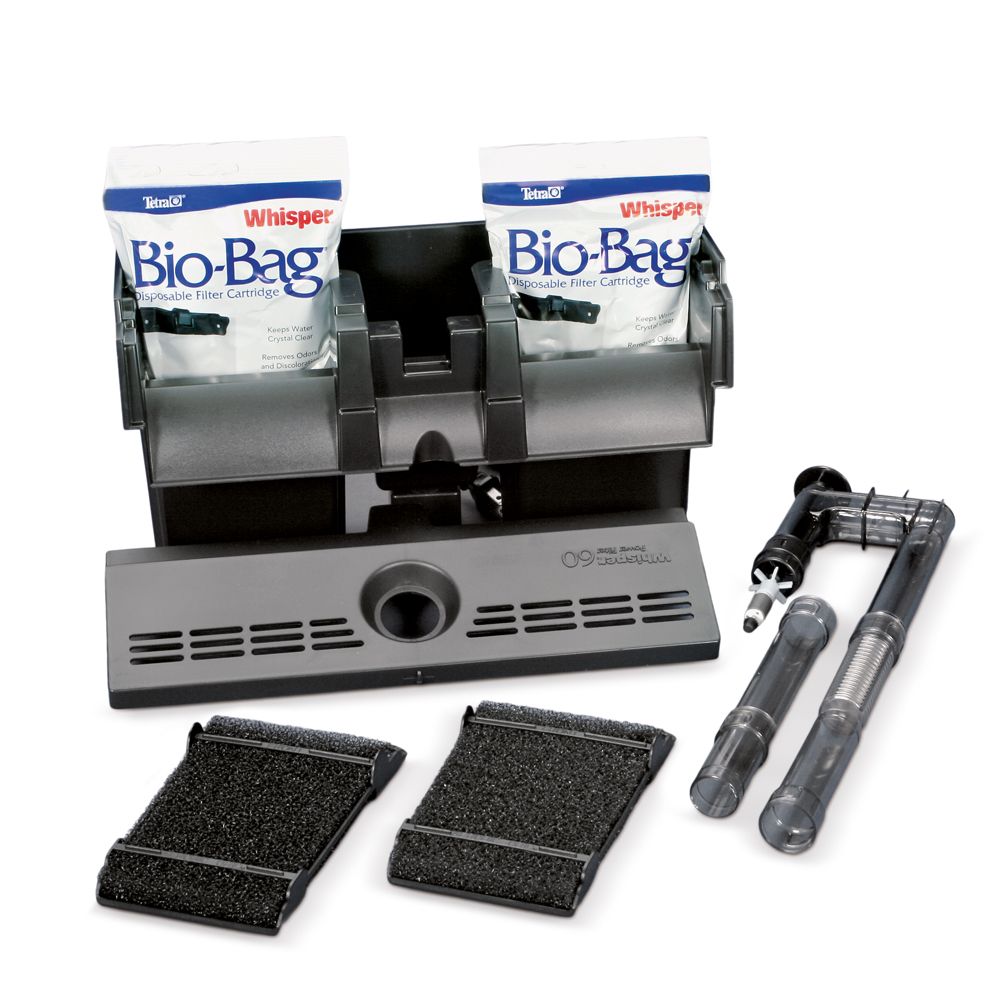 Whisper® 60 Power Filter, for up to 60gal Tank, 250 gal/hr Carolina