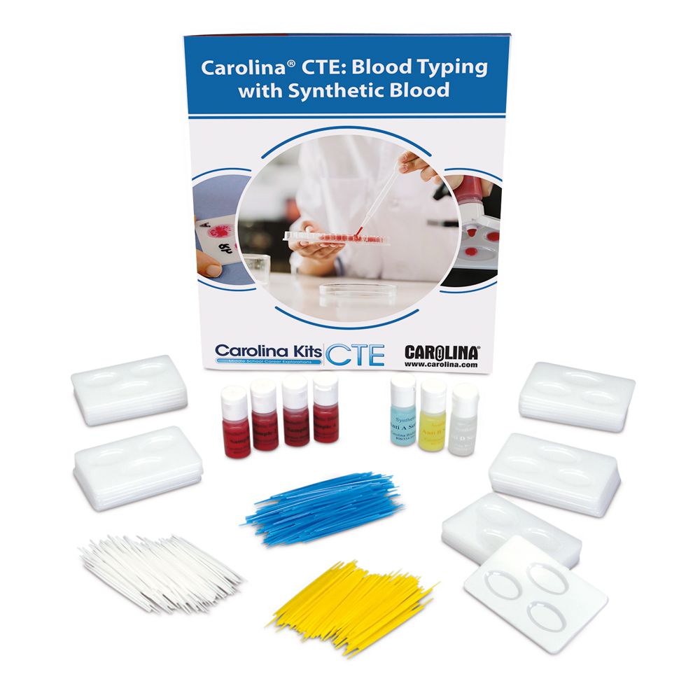 Carolina® CTE: Blood Typing with Synthetic Blood Kit | Carolina