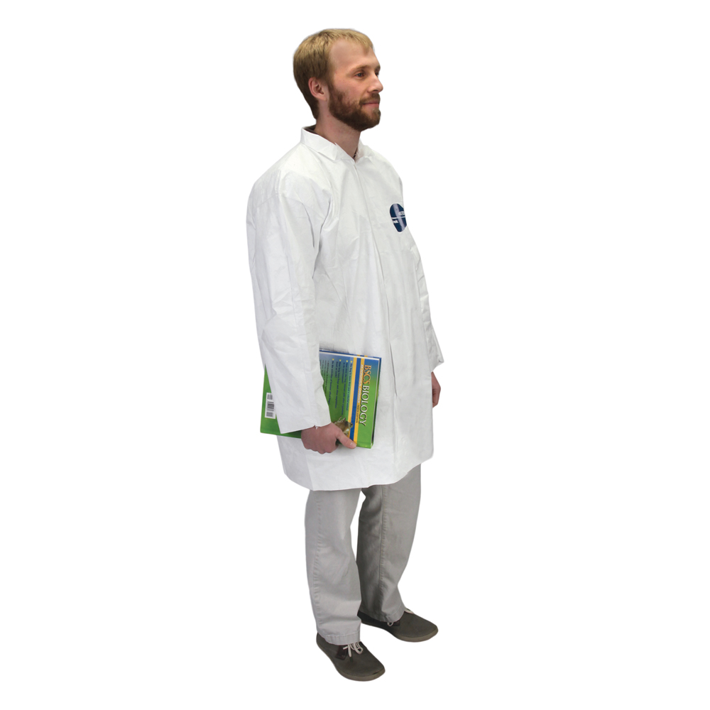 Disposable Laboratory Coat, Tyvek®, Large Carolina Biological Supply