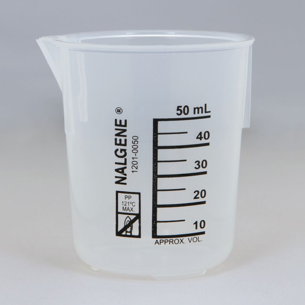 Nalgene Griffin Beaker, Low Form, Polypropylene, 50 mL Carolina Biological Supply