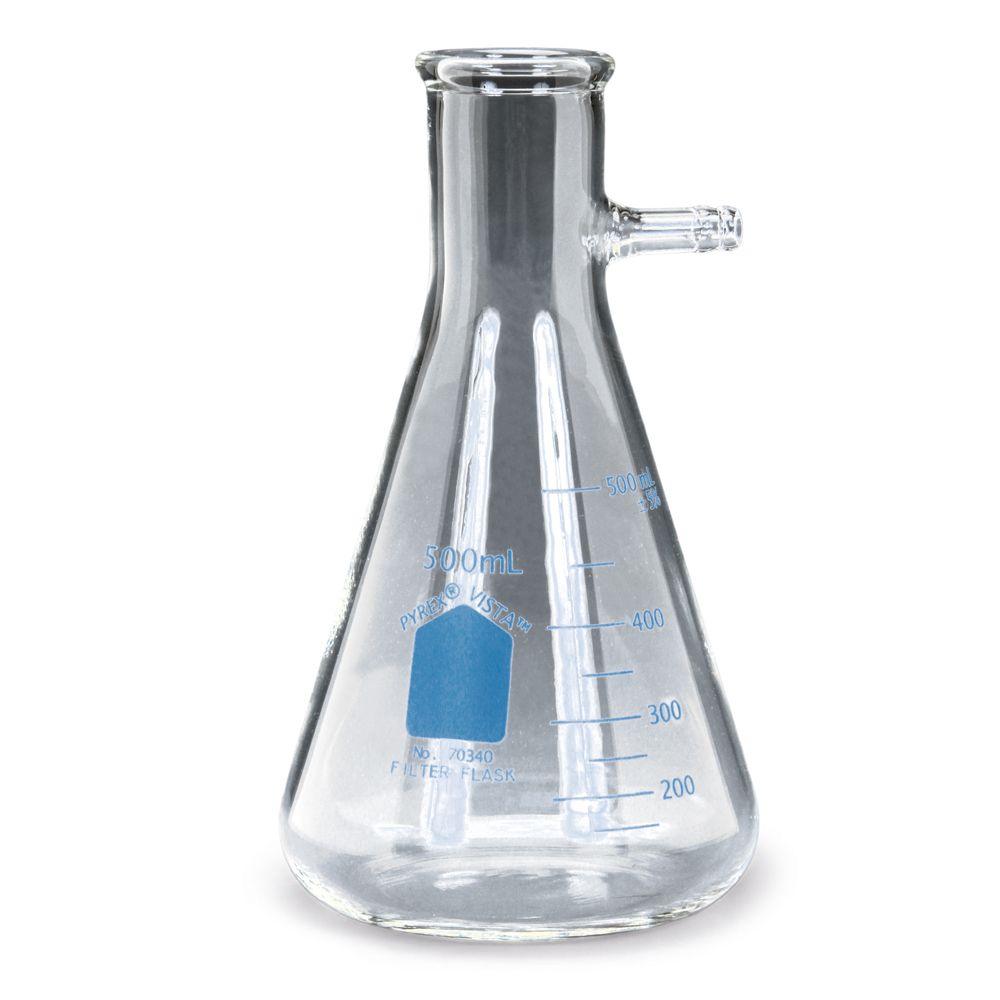 Pyrex® Vista™ Heavy Wall Filtering Flasks, 500 mL, Pack of 6 Carolina