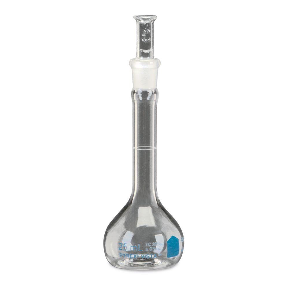 Pyrex® Vista™ Volumetric Flasks, Class A, 25 mL, Pack of 6
