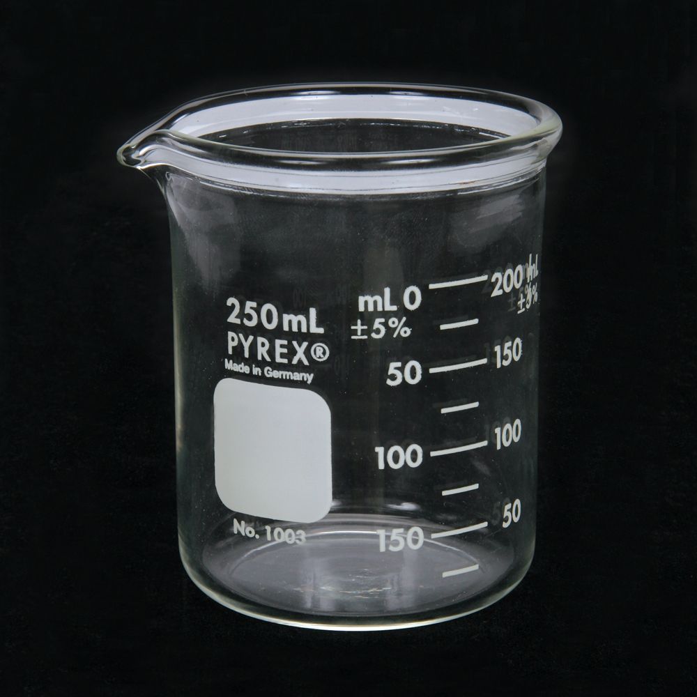 250ml 12pcs/set Pyrex Beaker borosilicate glass Lab glassware