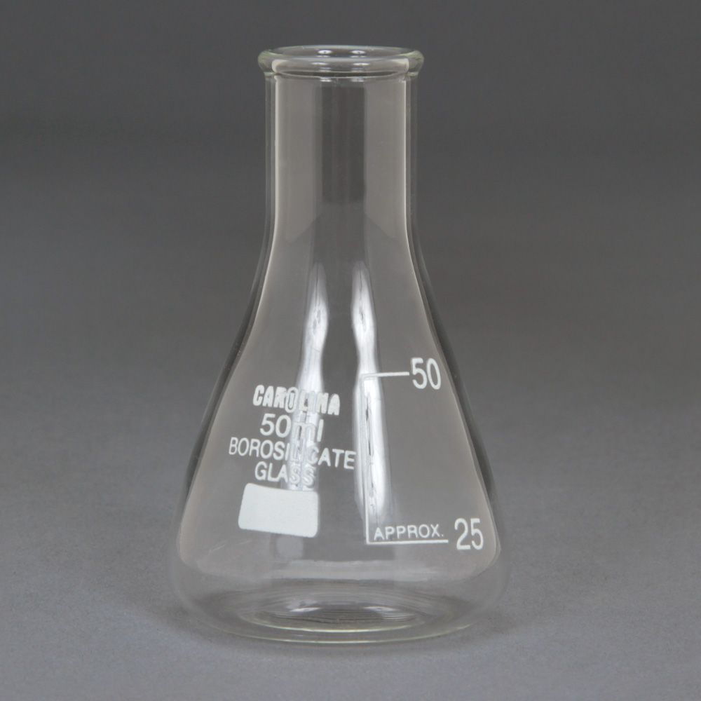 Carolina Standard Grade Erlenmeyer Flasks, 50 mL, Pack of 12