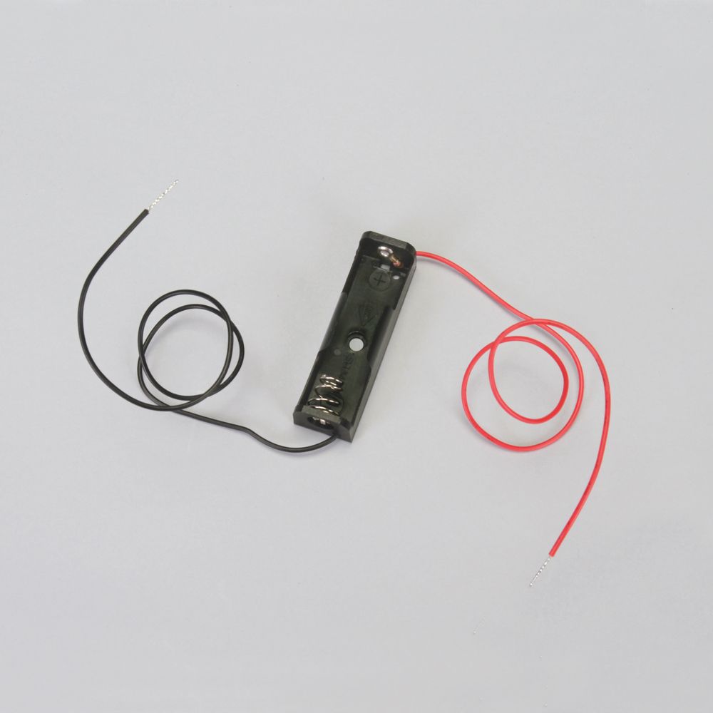 Single AA Battery Holder with 2 Wires