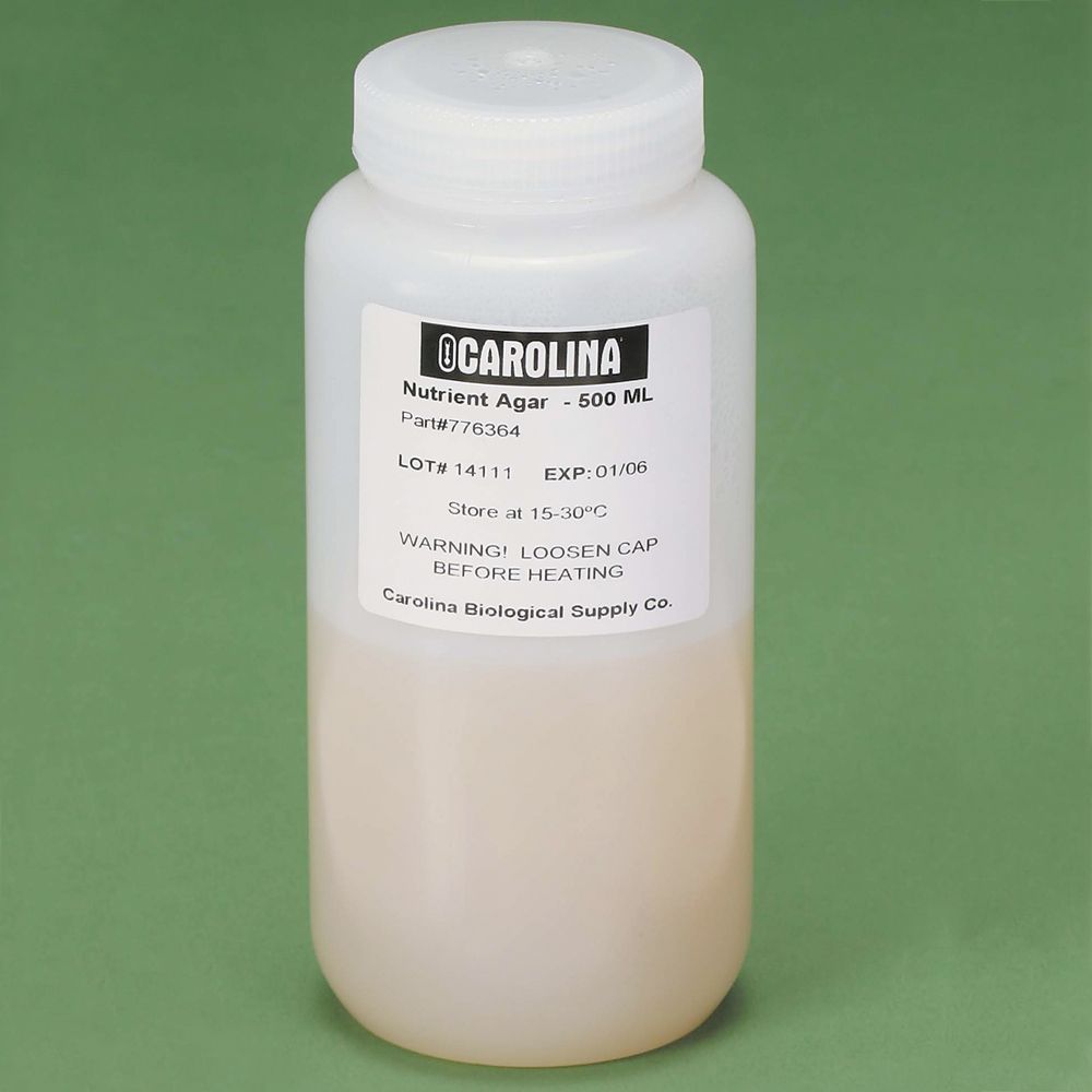 Nutrient Agar, Prepared Media Bottle, 500 mL | Carolina.com