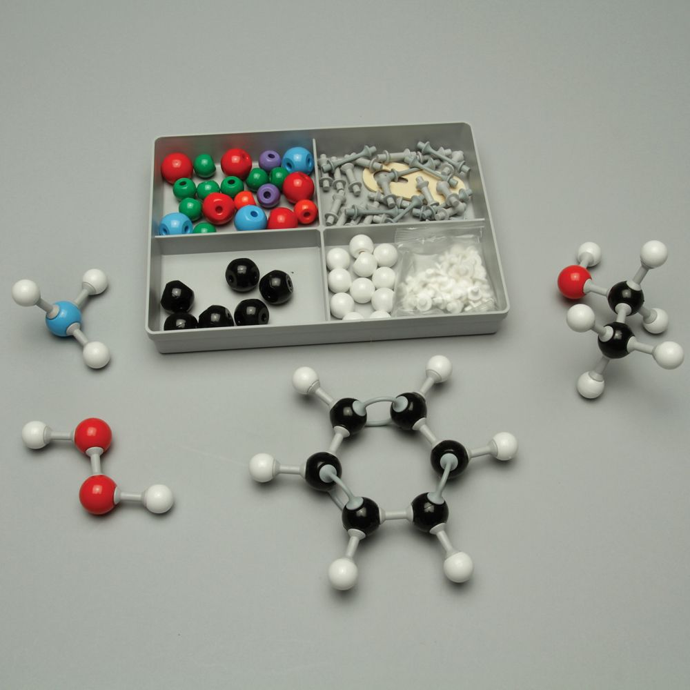 Kit Modelos Moleculares Química 240 Peças - Para Estudantes E Professores