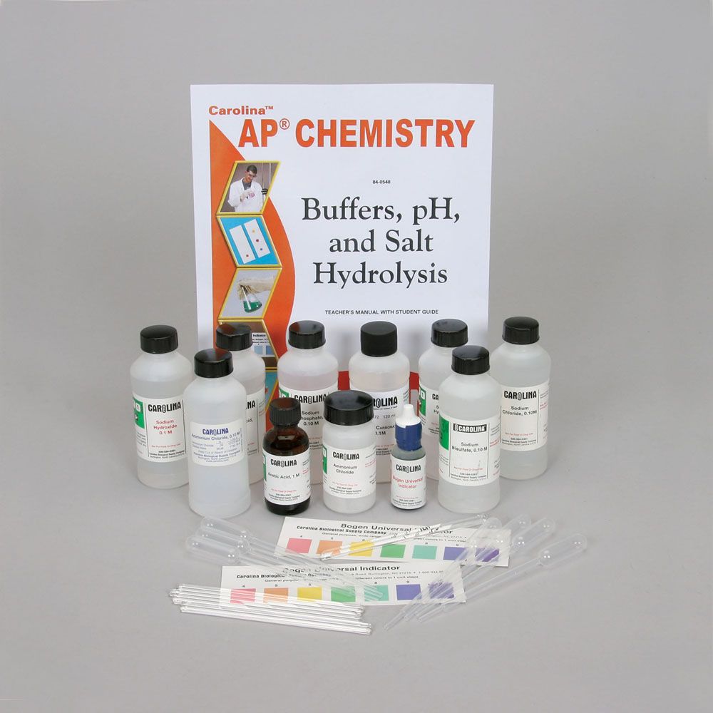 Buffers, pH, and Salt Hydrolysis Kit for AP® Chemistry Carolina