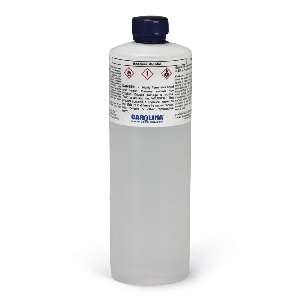 Acetone Alcohol, Laboratory Grade, 500 mL Carolina Biological Supply